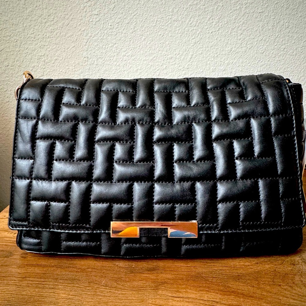 ZARA Letter-Quilted Bag – Medium, New